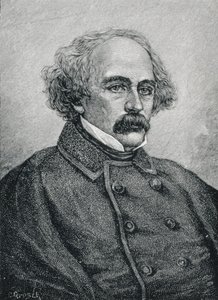 Nathaniel Hawthorne (1804-1864) amerykański autor autorstwa American School