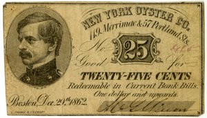 New York Oyster Co., 119 Merrimac & 57 Portland St., 1862 autorstwa American School