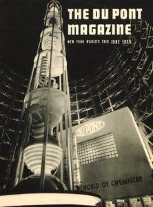 New York Worlds Fair, okładka magazynu DuPont, czerwiec 1939 autorstwa American School
