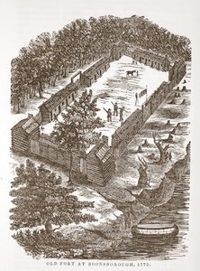 Stary Fort w Boonsborough, 1775 autorstwa American School