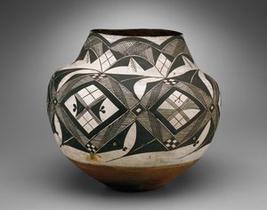 Garnek, Haaku, Acoma Pueblo (ceramiczny) autorstwa American School