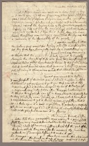 Strona 1, List Abigail Adams do Johna Adamsa, 31 marca - 5 kwietnia 1776 (tusz na papierze) autorstwa American School