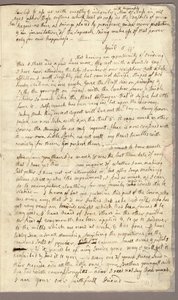 Strona 3, List Abigail Adams do Johna Adamsa, 31 marca - 5 kwietnia 1776 (tusz na papierze) autorstwa American School