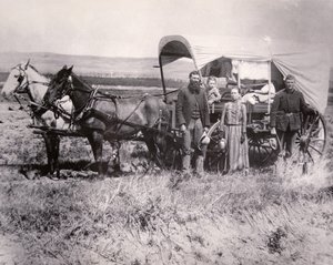 Rodzina pionierów w dolinie Loup, Nebraska autorstwa American School