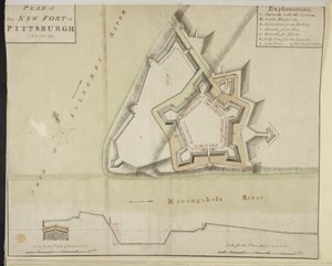 Plan nowego fortu w Pittsburghu autorstwa American School