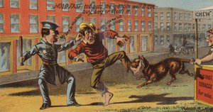 Policjant aresztuje złodzieja autorstwa American School