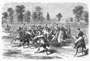 Polo w Jerome Park autorstwa American School