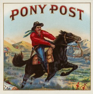 Pony Post - Etykieta na Cygara autorstwa American School