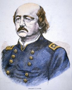 Portret Benjamina F. Butlera (kolor lito) autorstwa American School