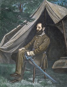Portret generała „Stonewall” Jacksona (kolor lito) autorstwa American School