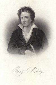 Portret Percy Bysshe Shelley autorstwa American School