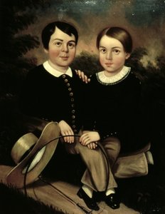 Portret dwojga dzieci autorstwa American School