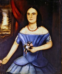 Portrety brata i siostry, pary (olej na płótnie) (zob. też 349154) autorstwa American School