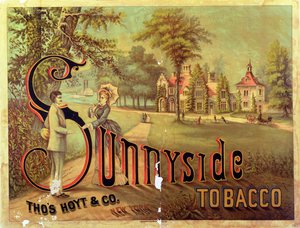 Plakat reklamujący Sunnyside Tobacco