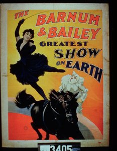 Plakat reklamujący Barnum and Bailey Greatest Show on Earth