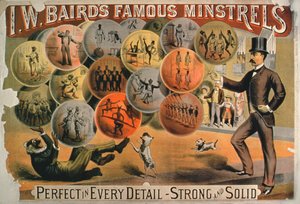 Plakat do I. W. Bairdsa Znani Minstrels