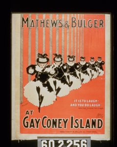 Plakat dla Mathewsa i Bulgera na Gay Coney Island