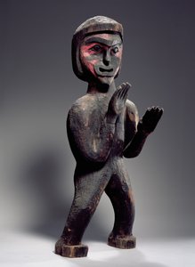 Figurka Potlatch (drewno malowane)