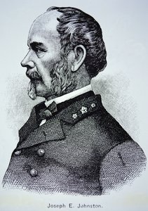 Portret generała Josepha E. Johnstona (1807-1891) (lito) autorstwa American School