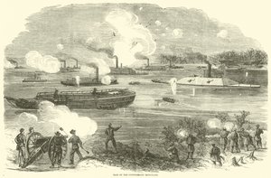 Nalot żelaznych pancerników Konfederacji, luty 1865 autorstwa American School