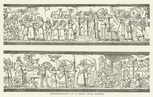 Reprezentacja oblężenia; od Nimrud autorstwa American School