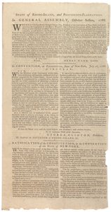 Rezolucje drukujące projekt NYS dotyczący poprawek do Konstytucji, październik 1788 r. autorstwa American School