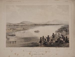 Rio Colorado – w pobliżu wiosek Mojave, widok nr. 1 z lewego brzegu patrząc na W.N.W autorstwa American School