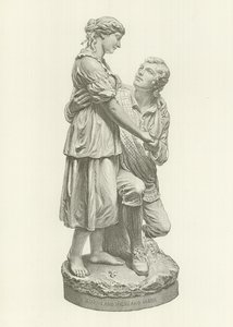 Robert Burns i Highland Mary (rycina) autorstwa American School