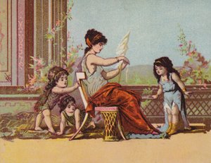 Rzymska dama i dzieci