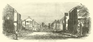 Ruiny Chambersburg, Main Street, wrzesień 1864 autorstwa American School