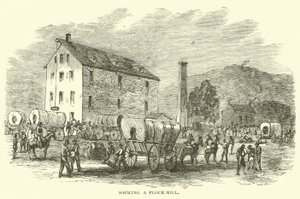 Splądrowanie młyna, lipiec 1864 autorstwa American School