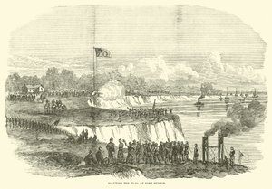 Pozdrawiając flagę w Port Hudson, lipiec 1863 r. autorstwa American School