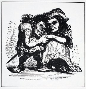 Skandynawskie elfy, ze Światowego przewodnika po gnomach, wróżkach, elfach i innych małych ludziach Thomasa Keightleya (1789-1872) Opublikowano 1880 (BW Grawerowanie) autorstwa American School