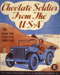 Okładka nutowa do „Czekoladowego żołnierza z USA” autorstwa American School