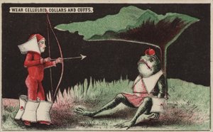 Zestrzelenie jabłka z głowy ropuchy jak William Tell autorstwa American School