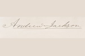 Podpis Andrew Jacksona autorstwa American School