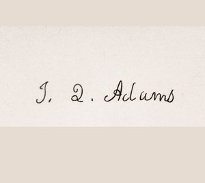 Podpis Johna Quincy Adamsa autorstwa American School