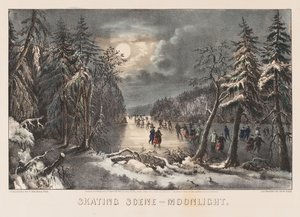 Scena na łyżwach — światło księżyca autorstwa American School