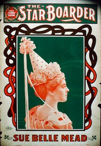 Plakat teatralny Star Boarder z aktorką Sue Belle Mead, ok. 1900