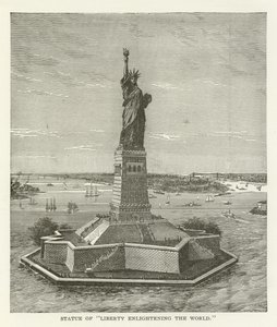 Statua Wolności oświecająca świat autorstwa American School