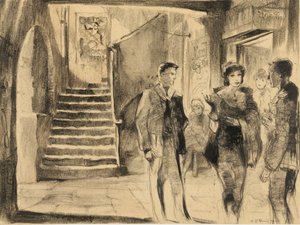 Storyboard z filmu „Amerykanin w Paryżu” autorstwa American School