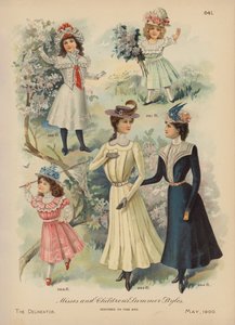 Letnia moda dla kobiet i dziewcząt (chromolitho) autorstwa American School