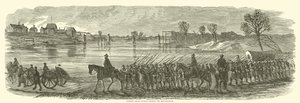 Sumners Grand Division przekracza Rappahannock, grudzień 1862 r. autorstwa American School