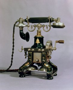 Telefon, Krajowa Służba Telefoniczna, USA, 1890 autorstwa American School