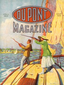 1919 Grand American Handicap Trapshooting Tournament, przednia okładka magazynu DuPont, sierpień 1919 autorstwa American School