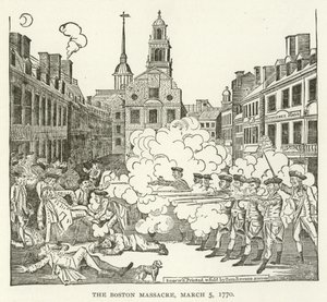 Masakra bostońska, 5 marca 1770 autorstwa American School