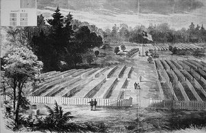 Cmentarz w obozie jenieckim w Andersonville (lito) autorstwa American School