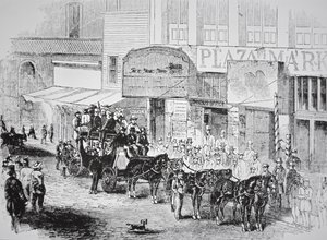 Butterfield Overland Mail Coach, opublikowany w Harper