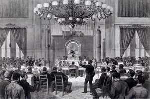 The Coloured National Convention in Session, Nashville, Tennessee, 5-7 kwietnia 1876, z „Frank Leslie
