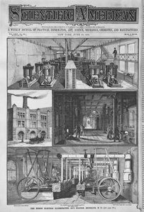 Edison Electric Illuminating Cos Station, ilustracja z Scientific American, 1891 autorstwa American School